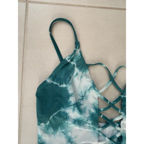 Dippin Daisys Swim One Piece Swimsuit Cut Out Tie Dye Swimwear - Picture 3 of 11